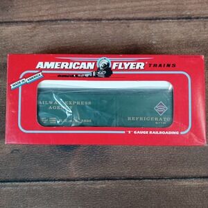 American Flyer Refrigerator Car Railway Express Agency S Gauge Green EX 6-48806